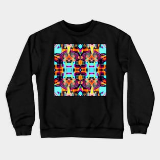 Funky Kaleidoscope Design Crewneck Sweatshirt